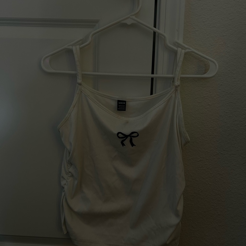 Hollister white Camisole with Bow Accent